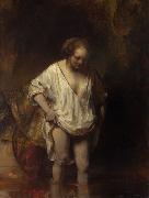 REMBRANDT Harmenszoon van Rijn A Woman Bathing (mk33) china oil painting reproduction